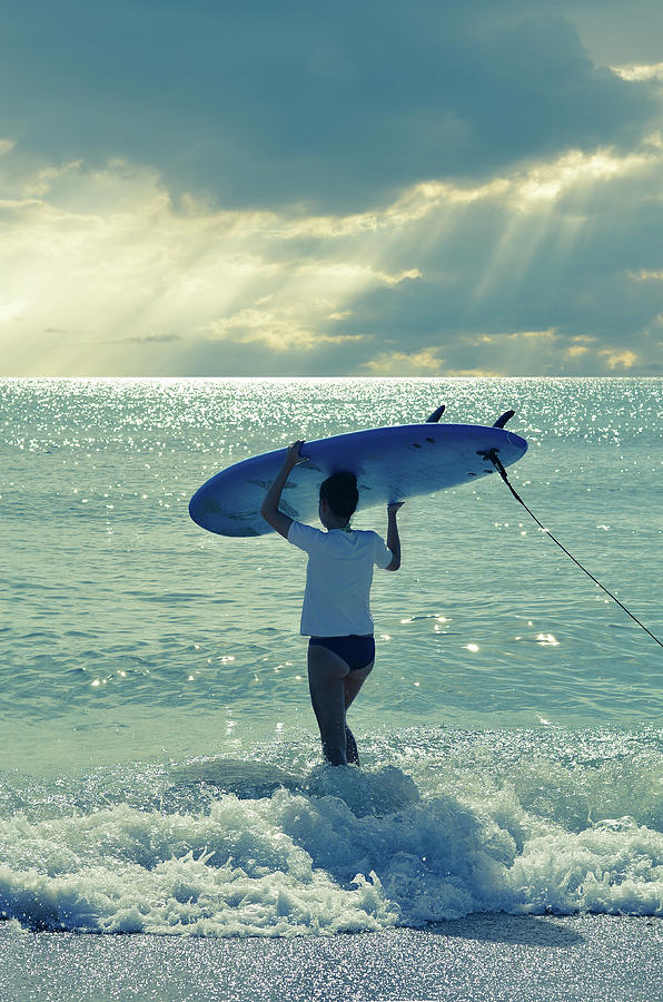 Juno Photograph - Surfer Girl by Laura Fasulo