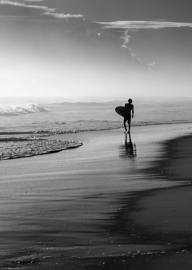 Surfer Moment Black and White Photograph by Laura Fasulo - Pixels