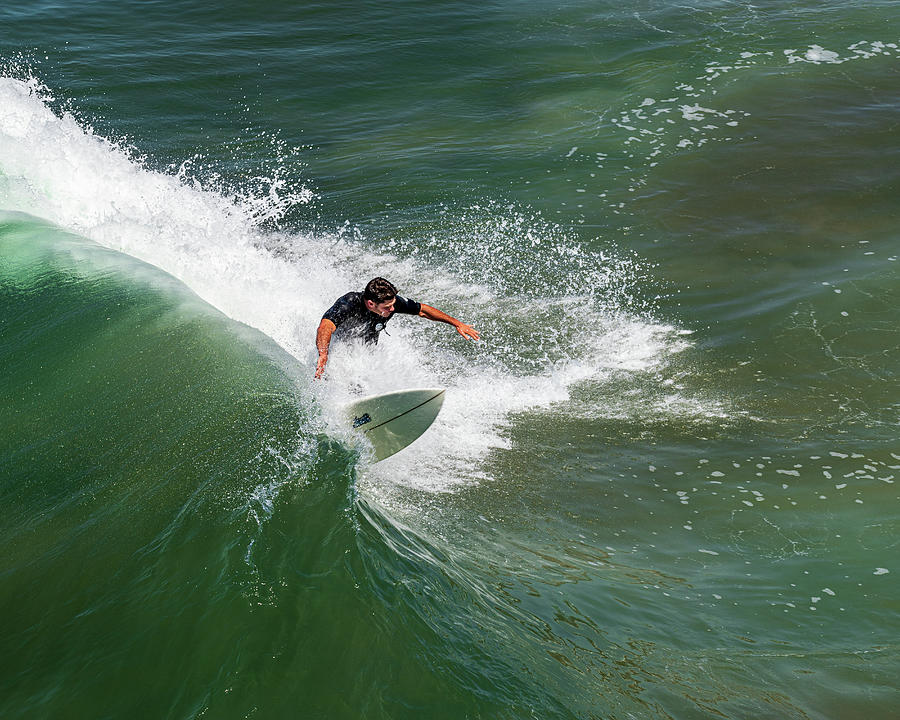 Surfer - Sports Photography Photograph by Amelia Pearn