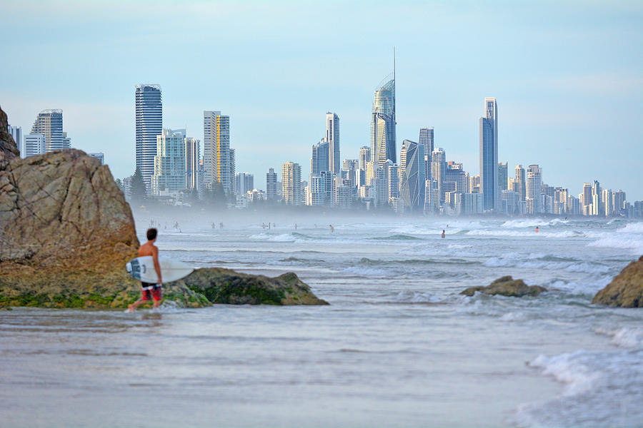 Surfers Paradise City Skyline, Australia Photograph by Rafael Ben-Ari