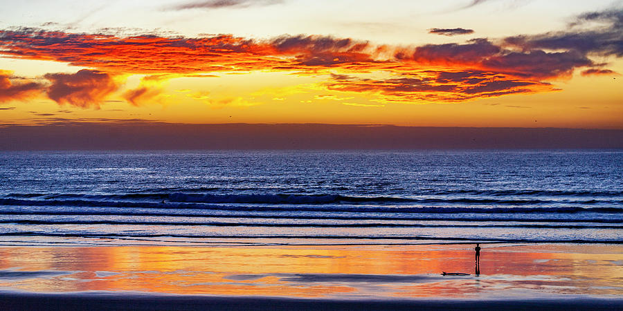 Surfers Sunset Photograph By Tommy Farnsworth Fine Art America