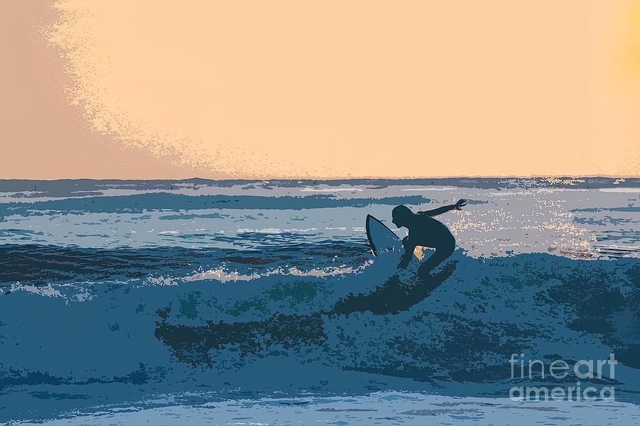 Surfin Painting by Mitchell Patel - Fine Art America