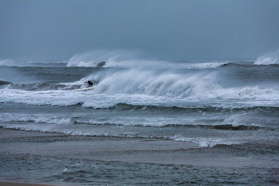 Surfing in a Storm 606 Photograph by Dan Carmichael