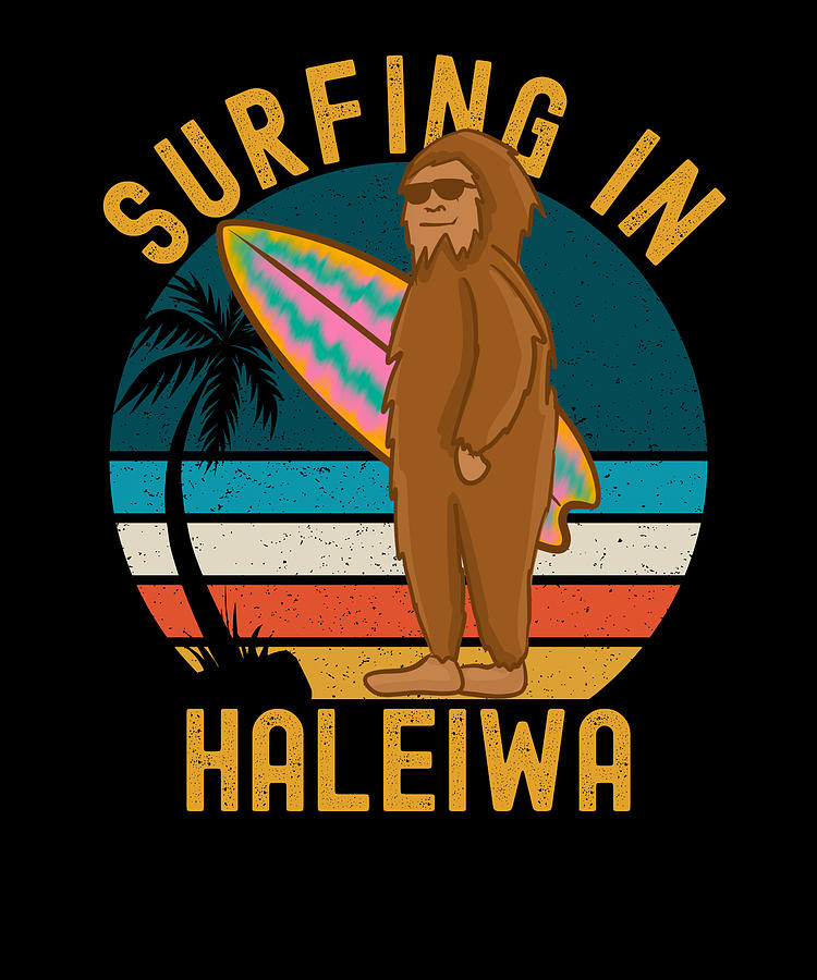 Beach Digital Art - Surfing In Haleiwa Surfer Fun by OrganicFoodEmpire