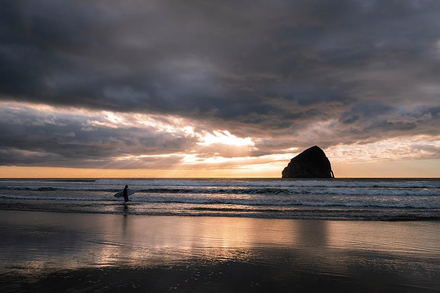 Surfing Solitude Photograph by Steven Clark