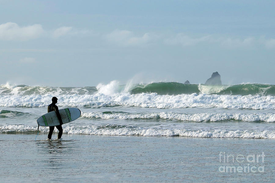 Surfing To Bawden Rocks Photograph
