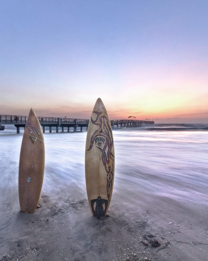 Surfs Up at Sunrise Photograph by Debra and Dave Vanderlaan
