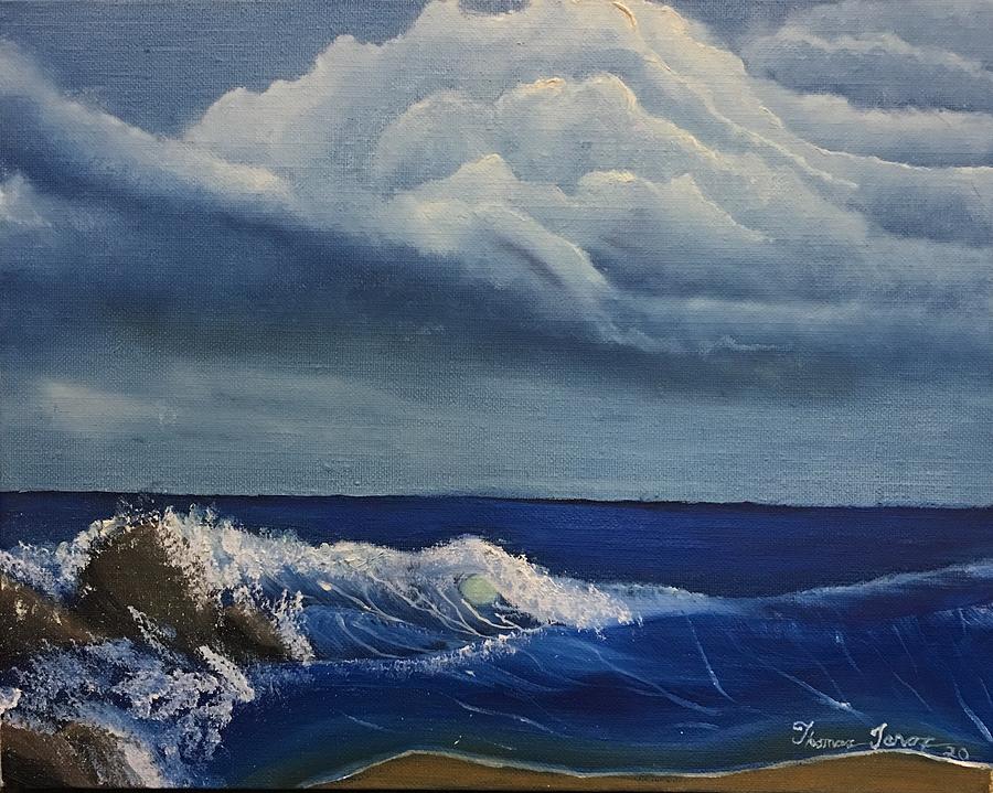 Surfs Up Painting by Thomas Janos