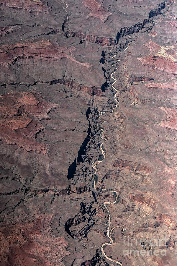 Surprise Canyon Formation in Grand Canyon National Park Aerial View Photograph by David Oppenheimer