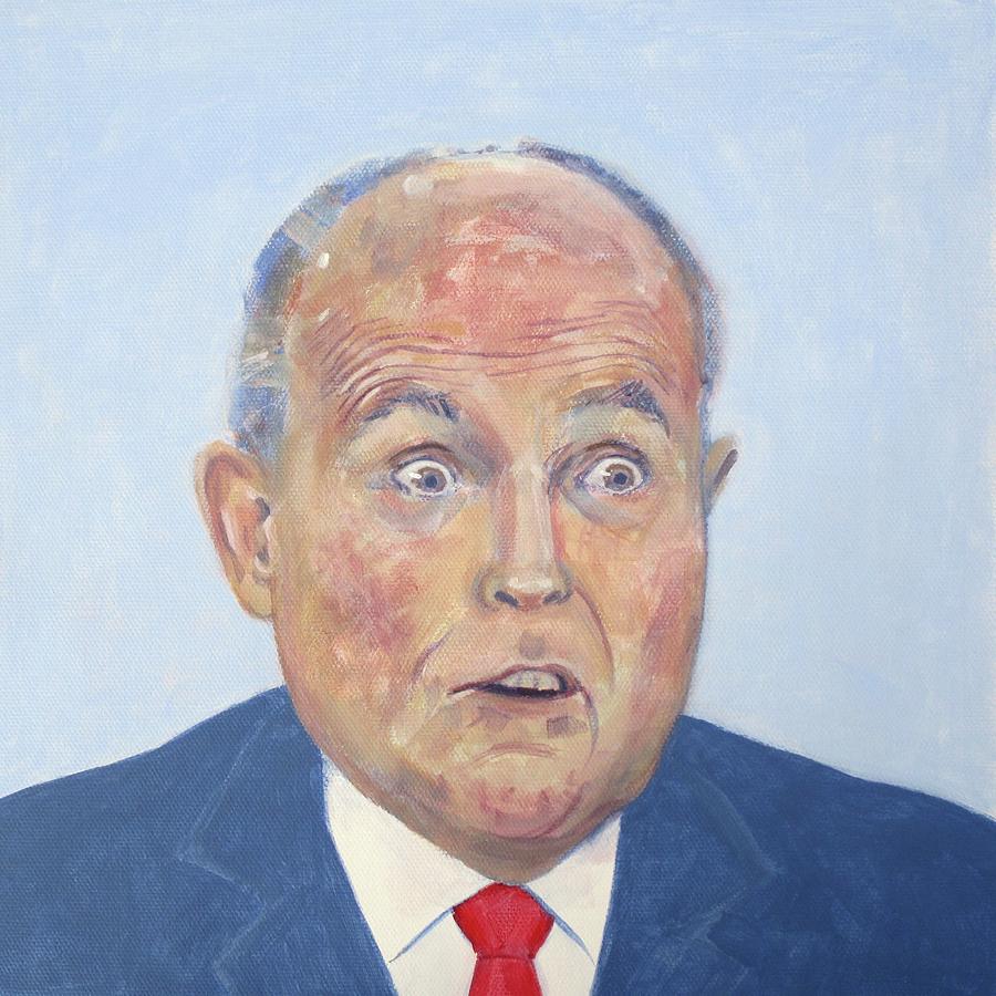 Surprised Giuliani Painting by Kazumi Whitemoon