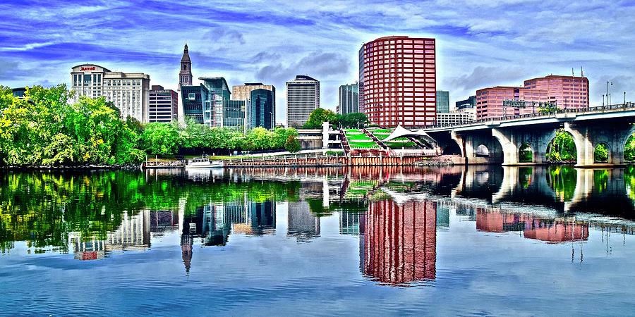 Surreal Hartford Connecticut Pano Photograph by Frozen in Time Fine Art Photography