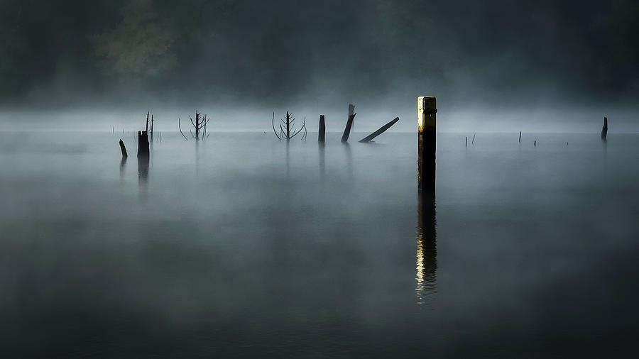Surreal Lake Photograph by James Barber