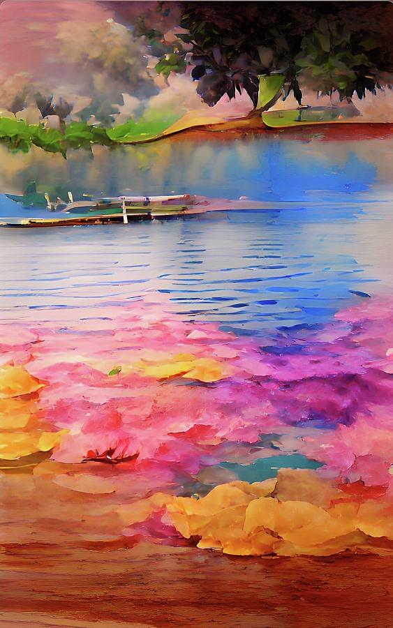 Surreal Lake Digital Art by Rod Turner