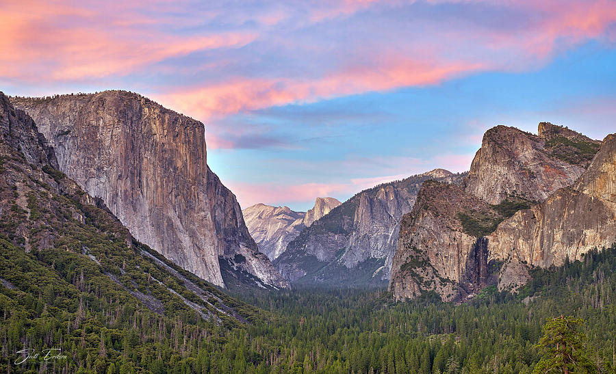 Surreal Sunset At Tunnel View Photograph By Scott Eriksen - Fine Art 