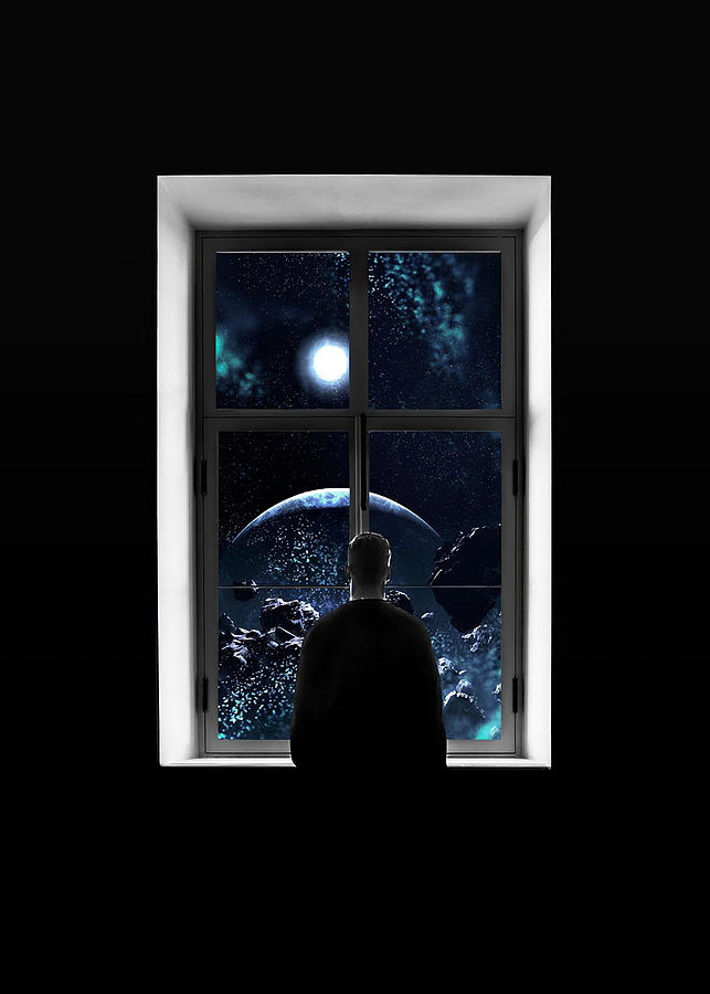 Surreal X Landscape Sapce Window Digital Art by Towery Hill - Fine Art ...