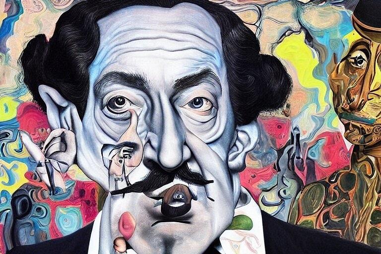 Surrealist Salvador Dali I Painting by Kasey Jones