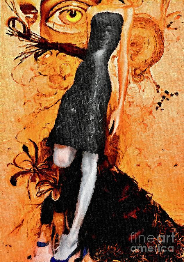 Surrealistic Little Black Dress Digital Art by Lauries Intuitive