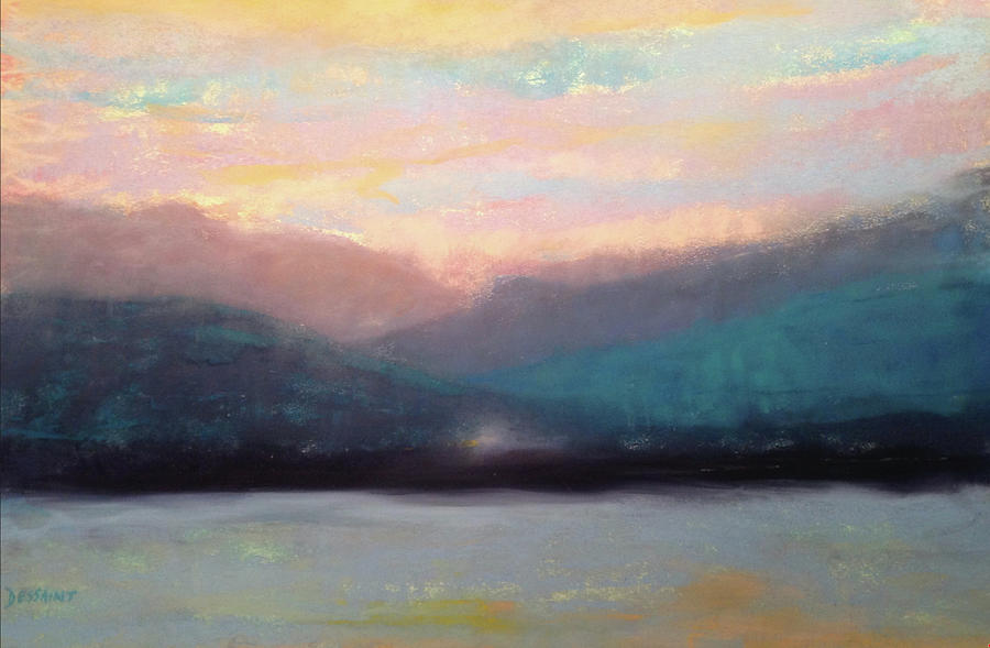 Sunset Painting - Surrender by Linda Dessaint