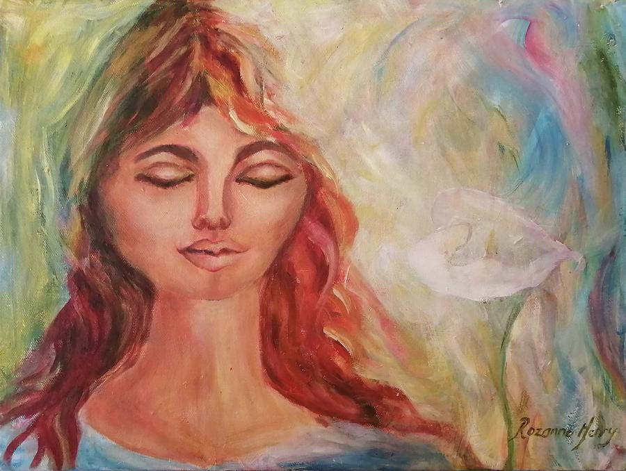Feminine Painting - Surrender by Rozanne Henry