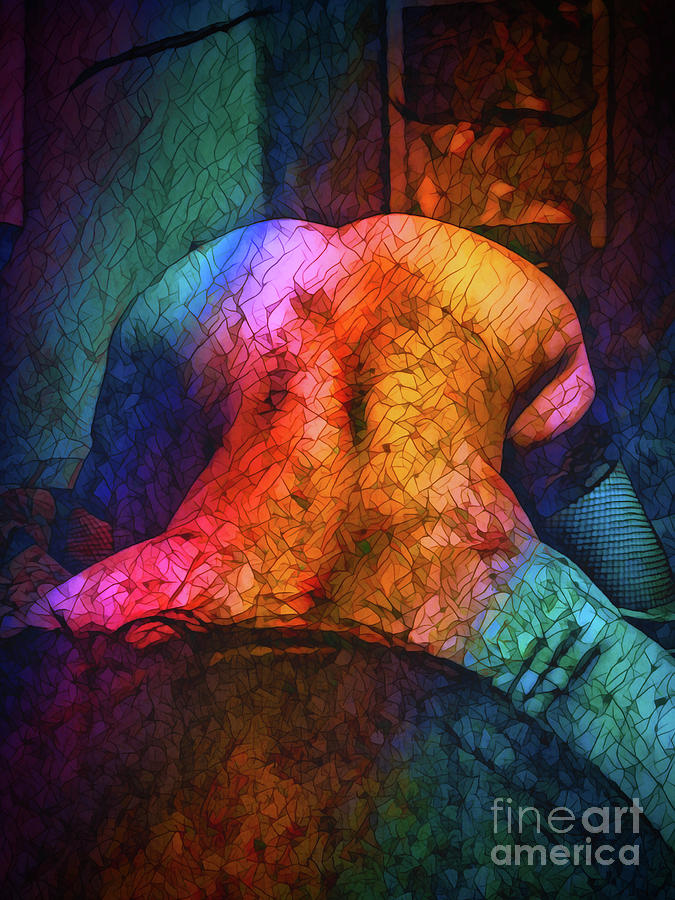 Surrender Stained Glass Digital Art by Recreating Creation