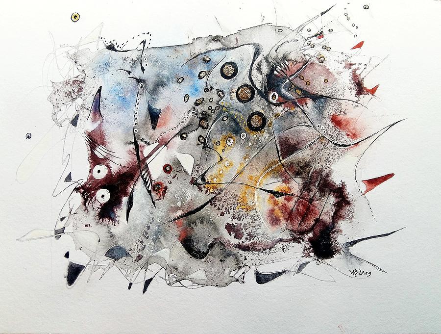 Inks Mixed Media - Surribasa Alakunda by Wolfgang Schweizer Inks Mixed Media - Surribasa Alakunda by Wolfgang Schweizer