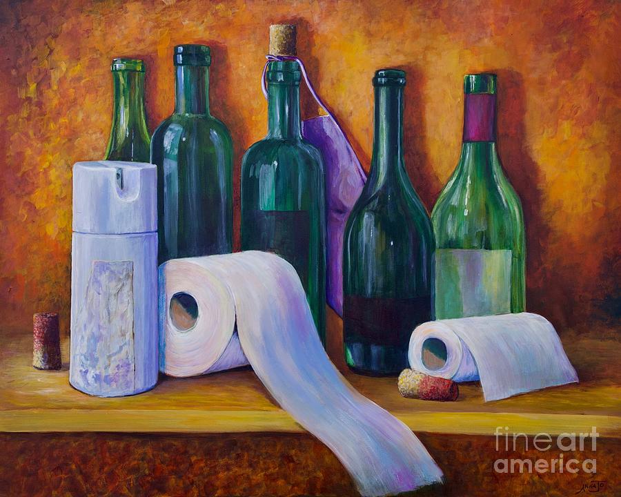 Bottle Painting - Surviving the Quarantine by AnnaJo Vahle