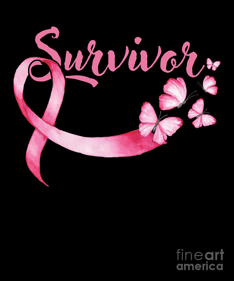 Women Digital Art - Survivor Breast Cancer Breast Cancer Awareness Gift by Thomas Larch