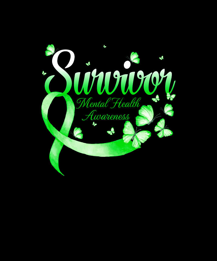 Survivor Mental Health Awareness Butterfly Drawing by ThePassionShop ...