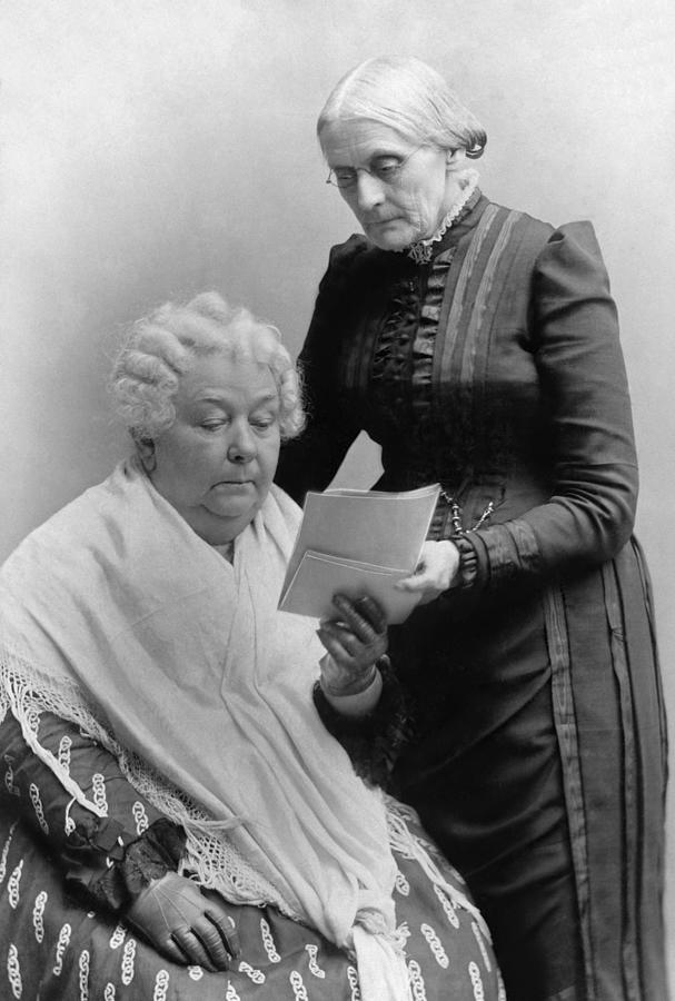 Susan B. Anthony and Elizabeth Cady Stanton Photograph by War Is Hell Store