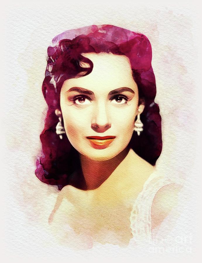 Susan Cabot, Movie Legend Painting by Esoterica Art Agency - Fine Art ...