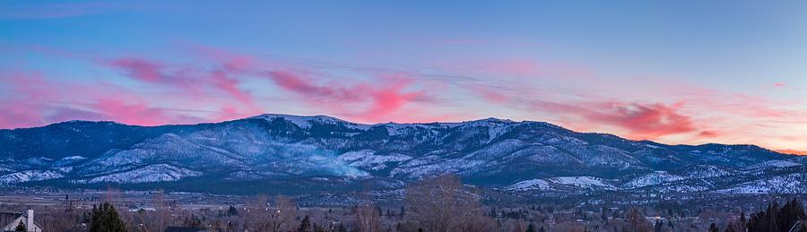 Susanville Diamond Mountain Sunset Panorama Photograph by Randy Robbins ...