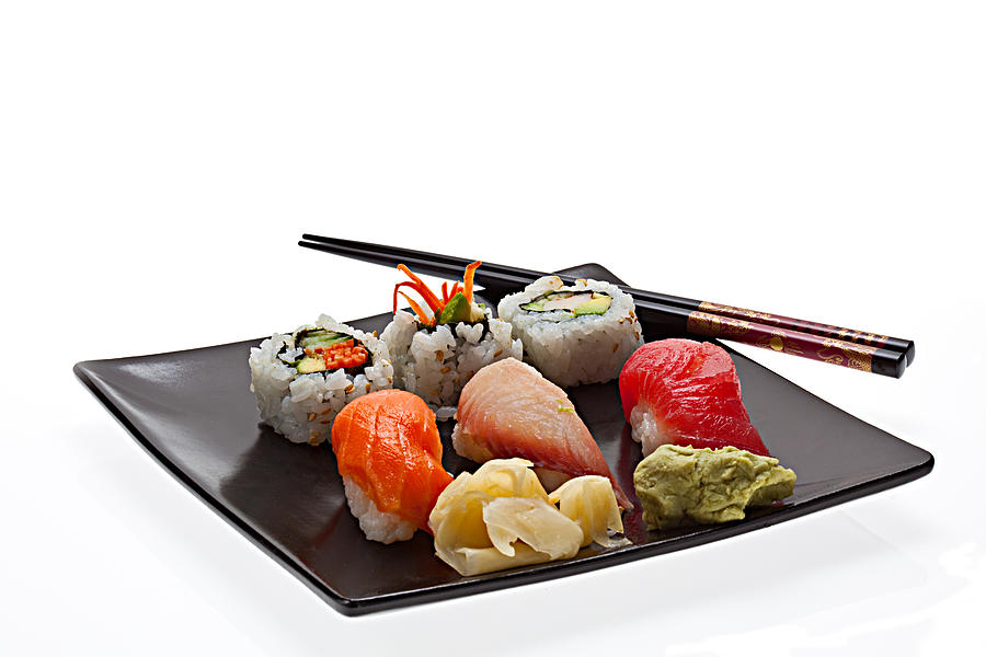 Sushi Plate Photograph by DebbiSmirnoff