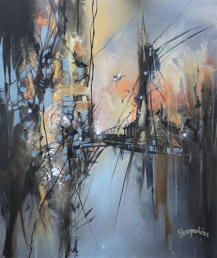 Suspended Structures Painting by Tom Shropshire