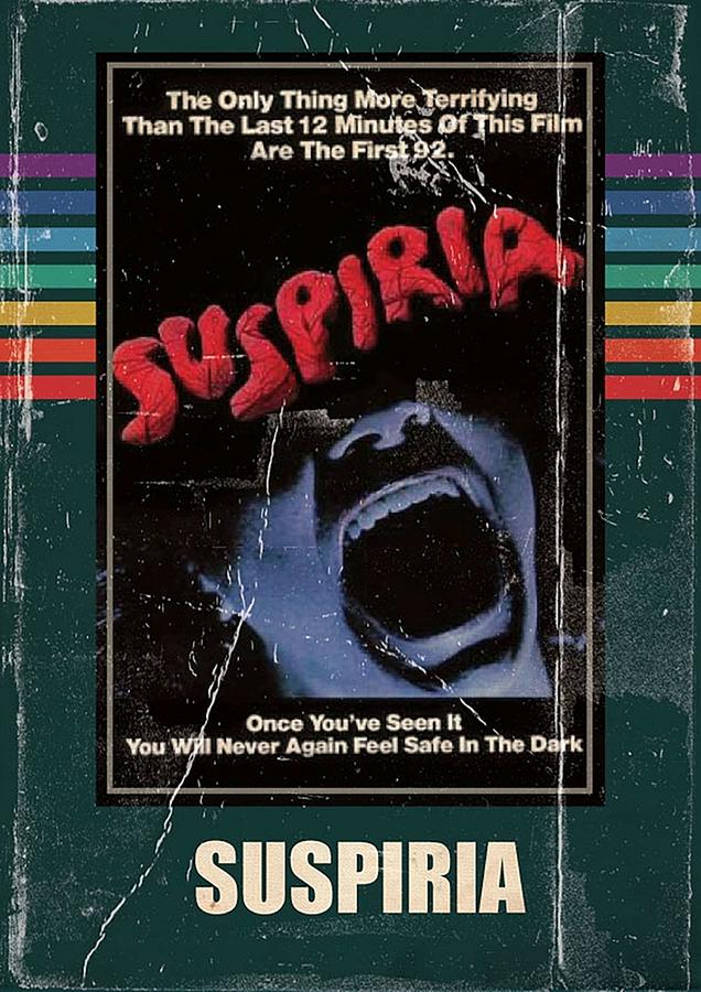 Suspiria 1977 Horror Movie VHS Style Poster Poster Digital Art by ...