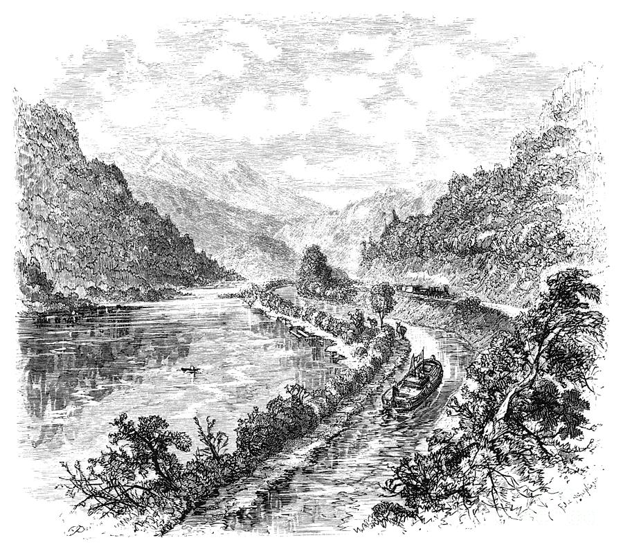 Susquehanna River, 1874 Drawing by Granville Perkins