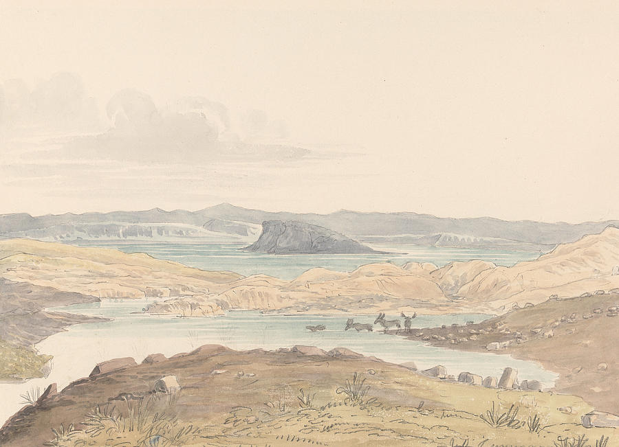 Sussex Lake Drawing by Charles Hamilton Smith