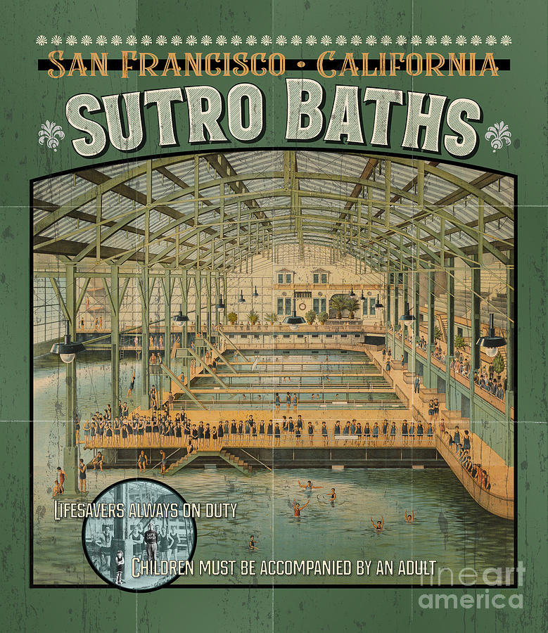 Sutro Baths Poster Digital Art by Brian Watt