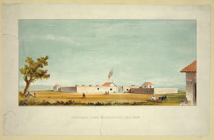 Sutters Fort Sacramento Cal1847  Photograph by Popular Art