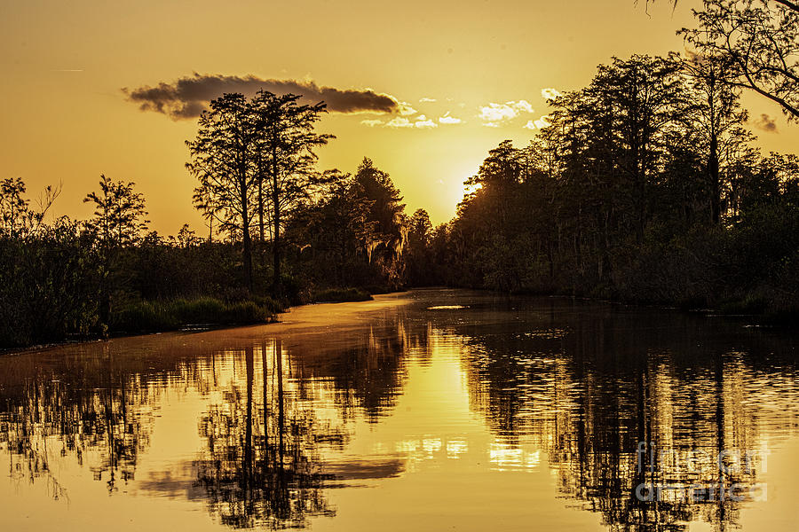 Suwanee Canal Sunset Photograph by Daniel Hebard