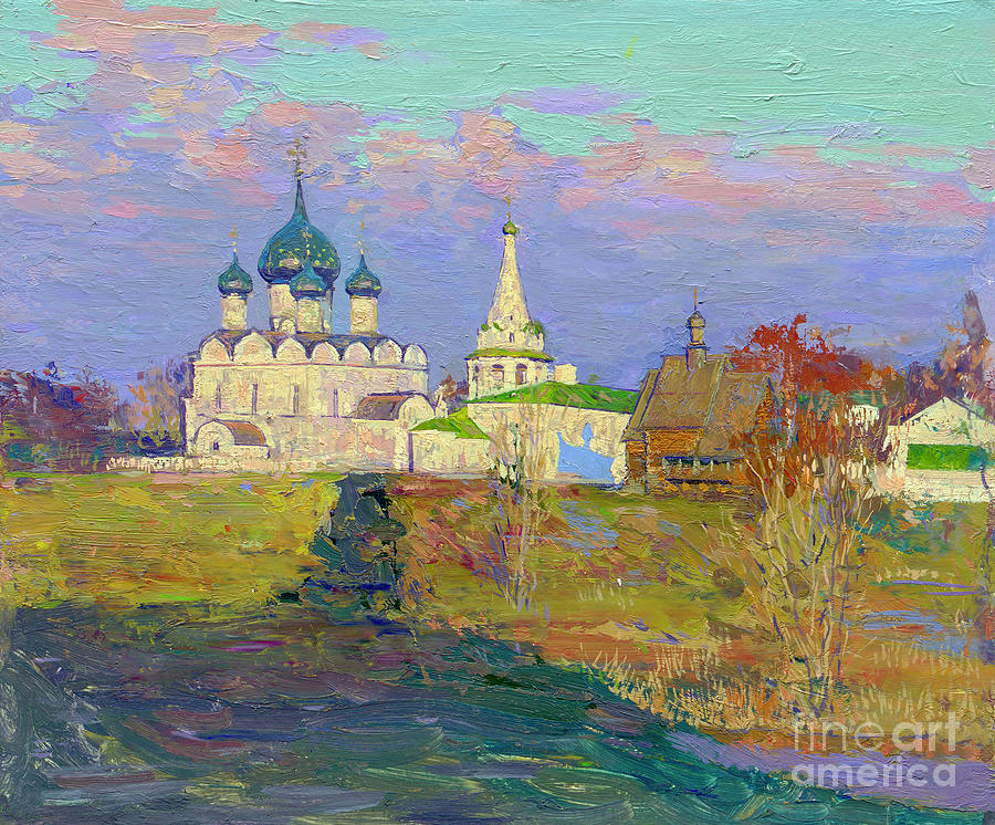 Suzdal. Nativity Cathedral In The Evening Painting