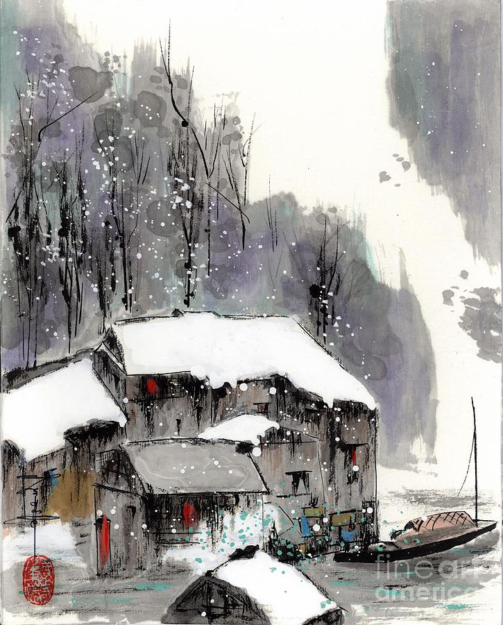 Grand Canal at Suzhou - C92 Painting by Linda Smith
