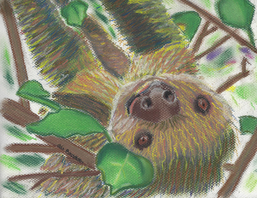 Suzie Sloth Pastel by Ali Baucom