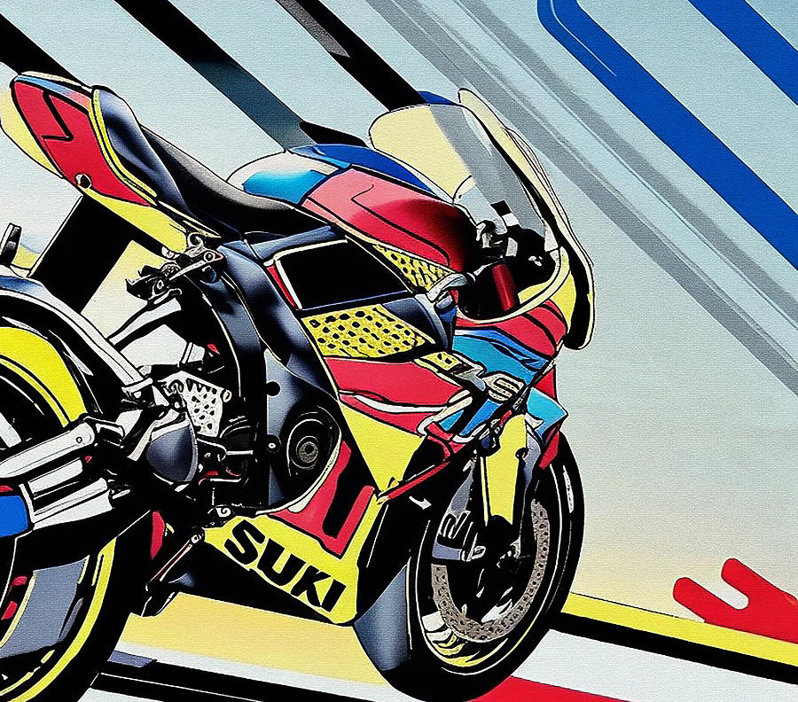 Suzuki Gsxr 1000 2017 Bikes Sportbikes Japanese Motorcycles Suzuki Pop Art  Midcentury Modern by Edgar Dorice