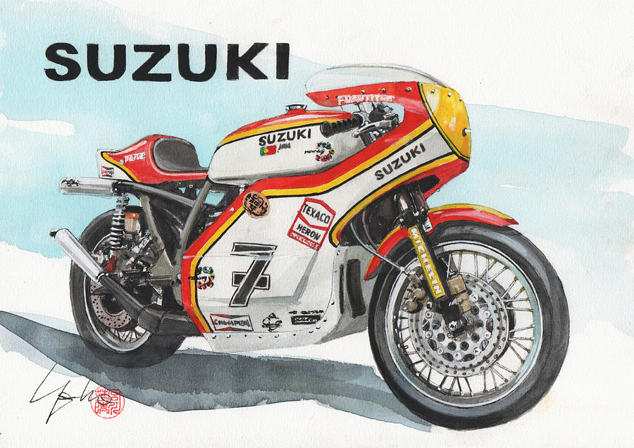 suzuki bike painting