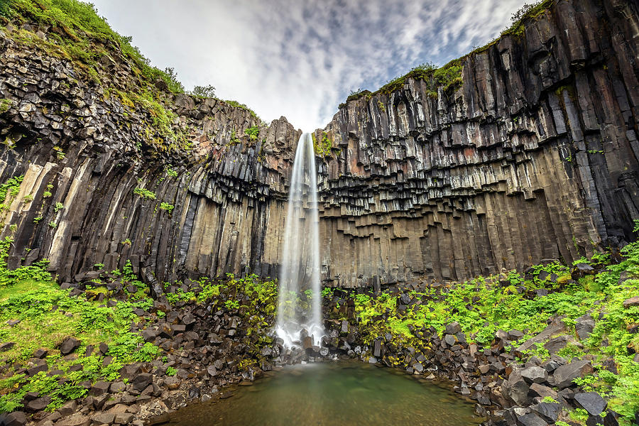 Svartifoss In The Skaftafell National Park, South Of Iceland Photograph