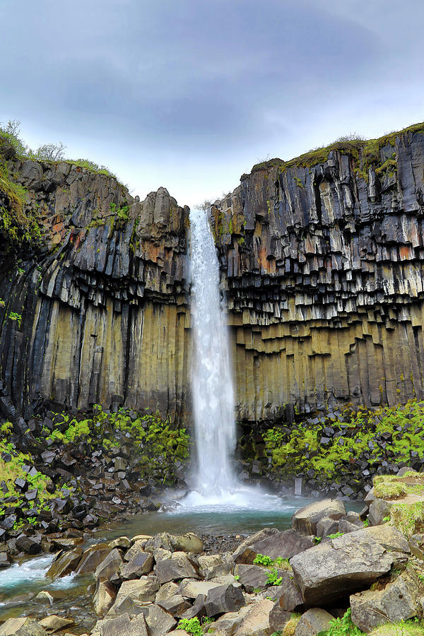 Svartifoss Waterfall Iceland Photograph by Richard Krebs