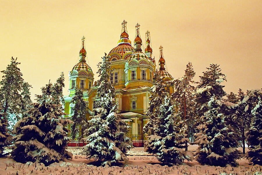 Sviato-Voznesensky Cathedral, Almaty Photograph by Hans Neleman