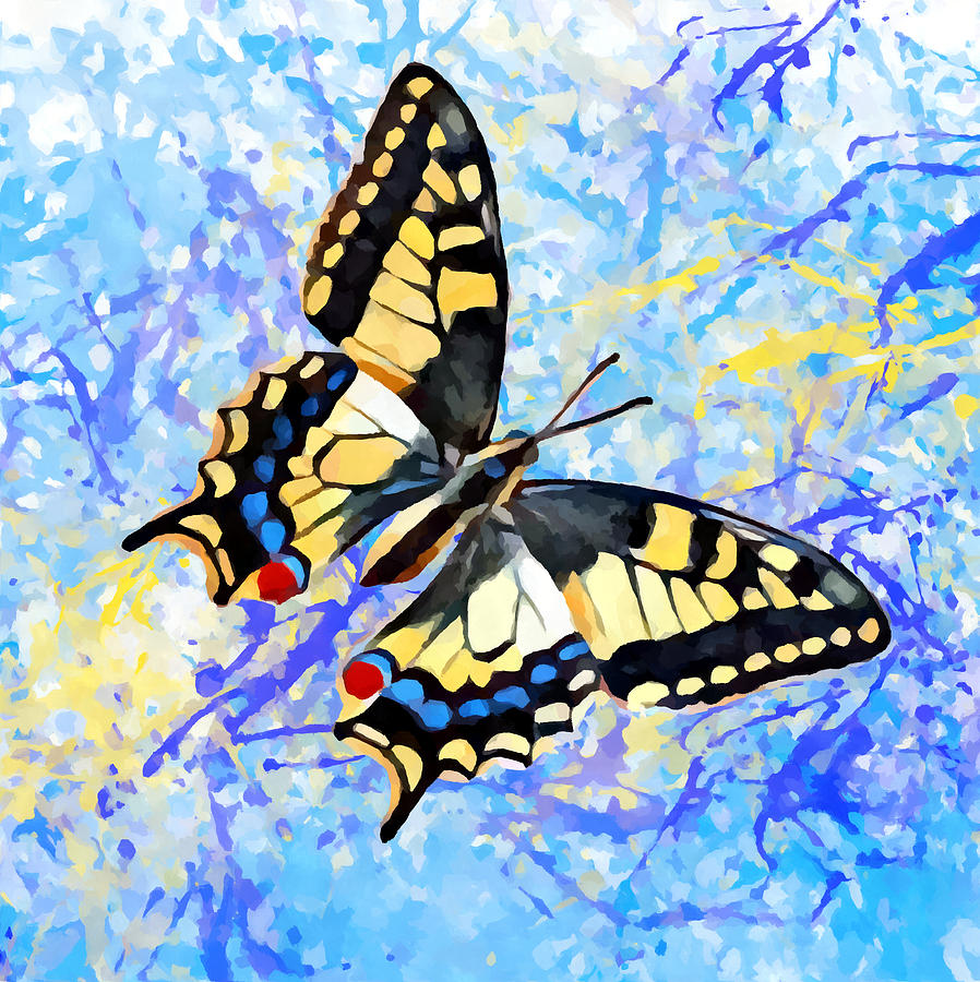 Swallowtail Butterfly Painting by Chris Butler - Fine Art America