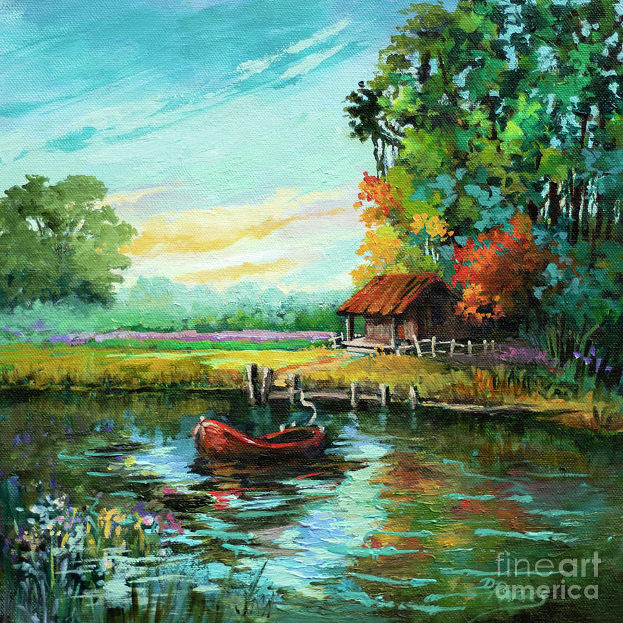 Swamp Colors Painting by Dianne Parks