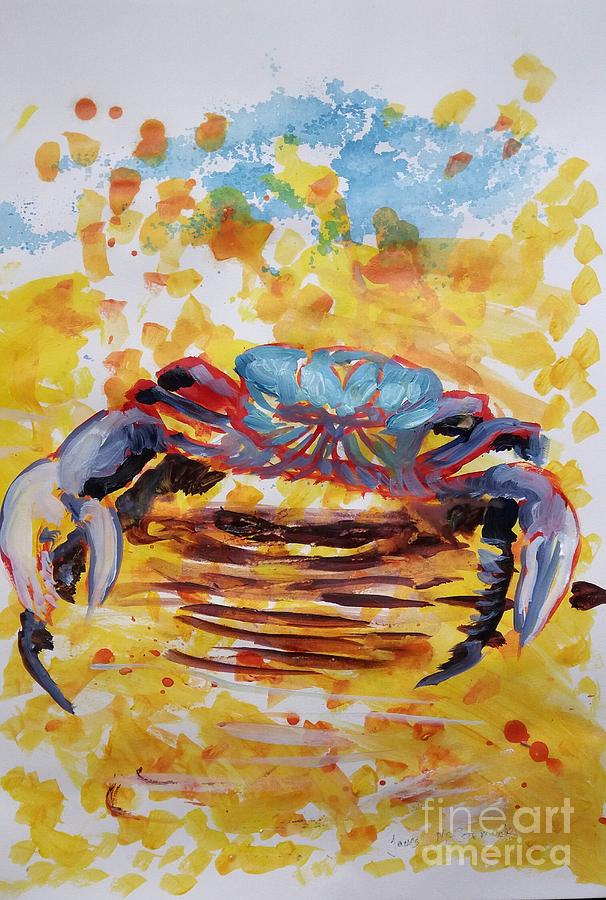 Swamp Ghost Crab Painting by James McCormack